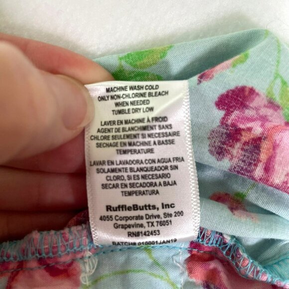 Ruffle Butts Floral Bubble Romper 18-24m One Piece - Picture 8 of 10